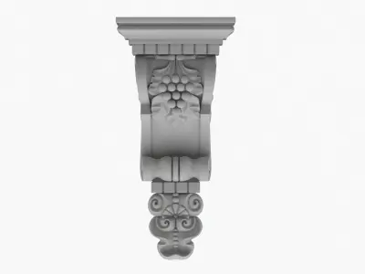 Scroll Corbel 23 3D model
