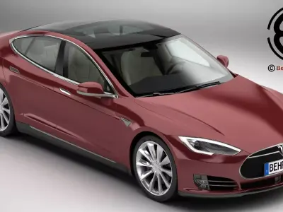 Tesla Model S 2015 3D model
