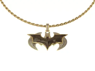 Bat Pendant 3D print model