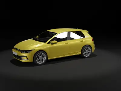 VW Golf 2020 3D model