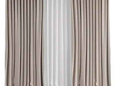 Curtain Set M11 3D model