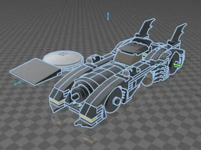 LEGO 1989 BATMOBILE SPECIAL EDITION 40433 3D model