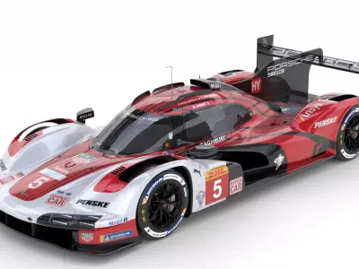 Porsche 963 LMDh 2025 WEC 3D model