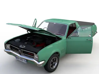 HOLDEN HG UTE GTS 1971 3D model