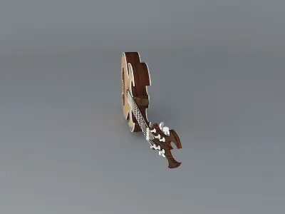 Pitchfork guitar Free 3D model