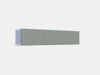 BESTA TV bench with doors 19 Low-poly 3D model