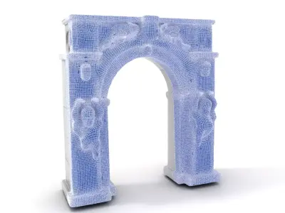 Gothic Archway model pack Low-poly 3D model