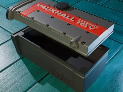 C20let Vauxhall Engine Themed box 3D print model
