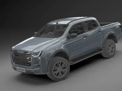 All New ISUZU D MAX 2022 3D model