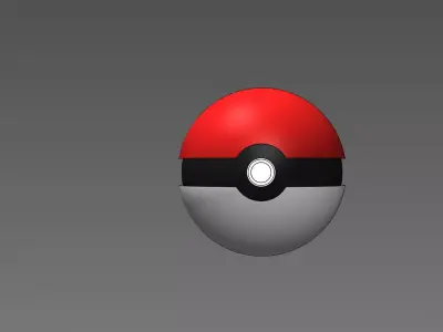 Pokeball pokemon ball Free 3D print model