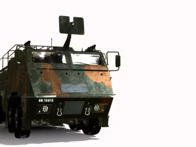 astros lll 8x8 av uas Low-poly 3D model