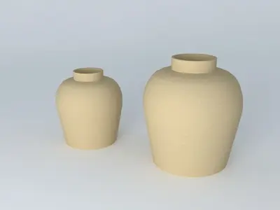 Vase two vases Free 3D model