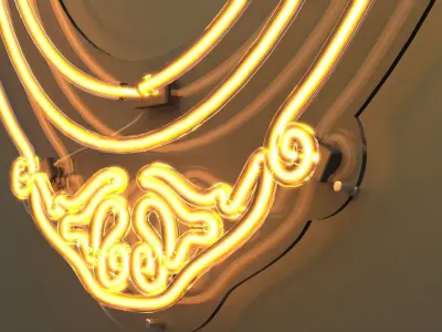 Picture Frame 3 - Neon Sign 3D model
