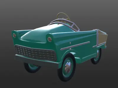 Classic Car With PBR Texture For Game Development Animation Film Low-poly 3D model