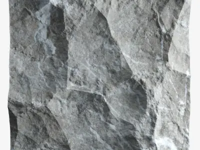 96-RockPanel piece of rock 3D model