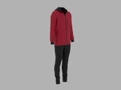 Sport Suit Low-poly 3D model 21