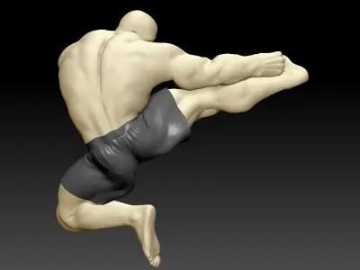 Kick Punch man 3D print model