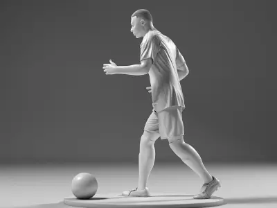 Footballer 05 Run 01 Stl 3D print model