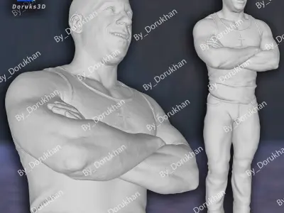 Vin Diesel Fast STL 3D Model Printer Movie Custom Action Figure 3D print model