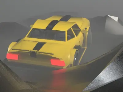 RACE CAR Free low-poly 3D model purchase