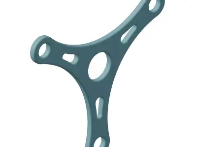 Plastic Bike Crank Arm Bracket Toy 3D model