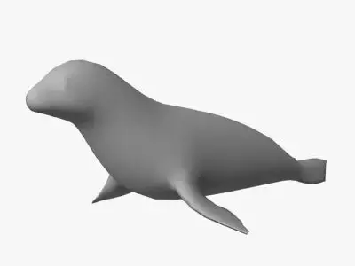 Low Poly Seal Low-poly 3D model