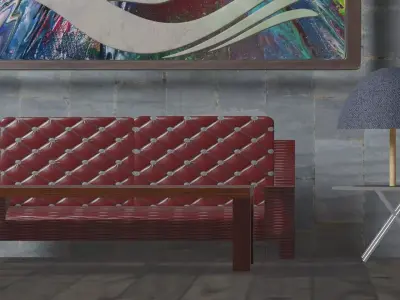 Living Room 3D model 15