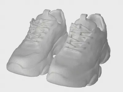 Womens Sports Sneakers BLENDER 3D Model Cycles 3D model