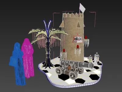 UAE National Day Centerpiece Mall decoration 3D model