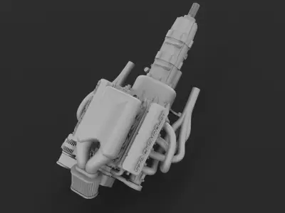 572 Big Block Chevrolet 3D print model
