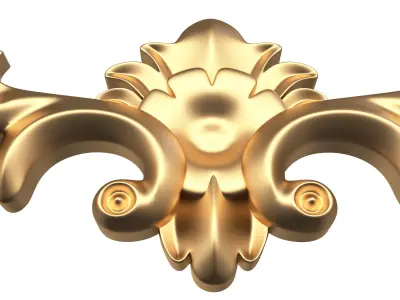 D Carving Plaster Molding Decoration Shahin K Low-poly 3D model