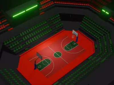 Bassketball Stadium Free 3D model