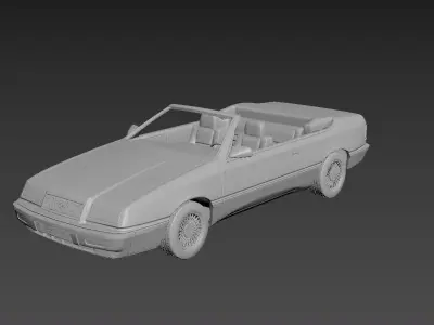 Chrysler Lebaron Gtc Convertible 3D print model