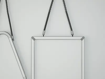 Wood Mirrors 3D model