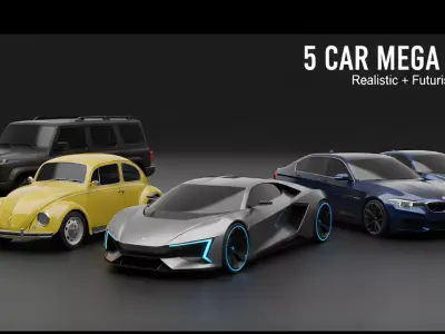 5 Ultimate Cars Pack