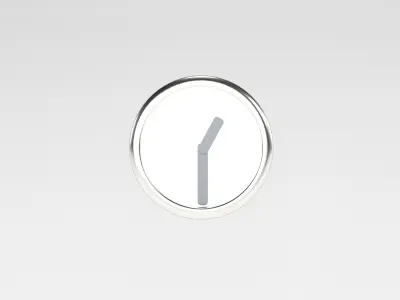 One O Clock Low-poly 3D model