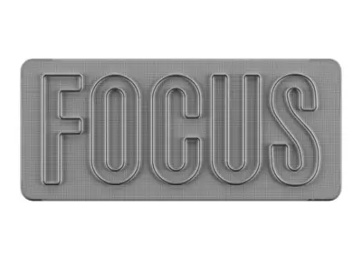 Focus Neon Sign 3D model