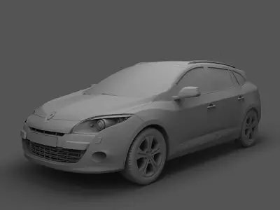 Renault Megane GrandTour 2010 3D model