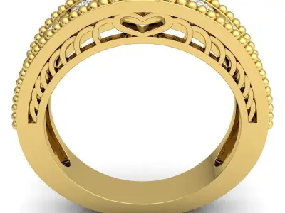 luxury Fancy Ring48 3D print model