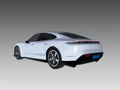 Porsche taycan Turbo 2019 3D model
