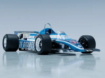 1981 Ligier JS17 Jacques Laffite 3D model