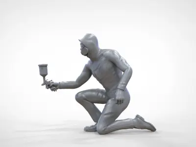 N2 Car Painter Painting with Paint Spray 3D print model