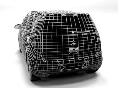 MITSHUBISHI COLT 5 DOOR 2009 LOWPOLY Low-poly 3D model