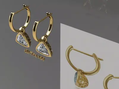 FASION  EARING 3D model buy