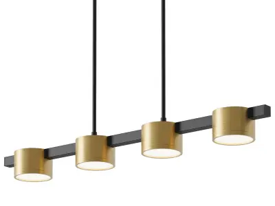 Pendant row lamp Goldlux Mirella 3D model