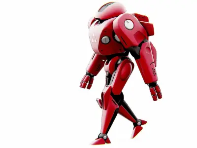 ANDROID IKAROUS Rigged for Unreal Engine - Unity - MIXAMO 3D model