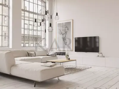 Luxury Living Room on a Residense Modern Style 3D model