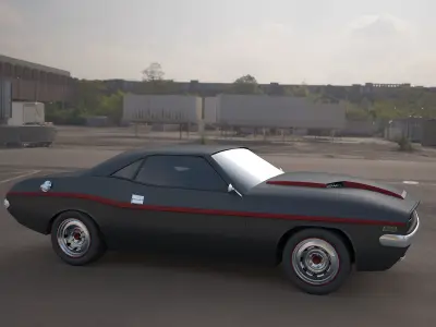 challenger-1970 3ds max model car 3D model