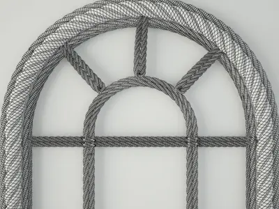 Woven Jute Arch Wall Decor by Pier 1 Imports 3D model