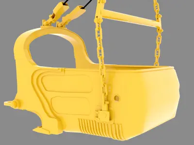 Dragline Bucket 3D Model 3D model